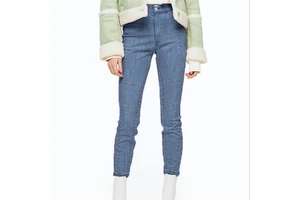 Slim Fit Denim Trousers Fashion Women Clothing Blue Washed Oversized Jeans Women Flare Pants Custom logo Denim Pants For Sale