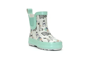 Kids Chelsea Rubber Ankle Rain Boots Waterproof Slip On Toddler Short Wellies Accept Bulk Custom Logo Pattern Full Sizes