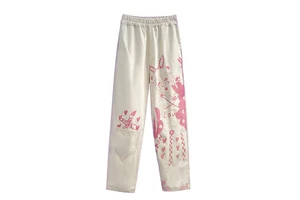 Street Wear High-waisted Casual Pants Jeans Chinos Fashion Designer Custom Cartoon Printed Loose Jeans For Women Denim Jeans