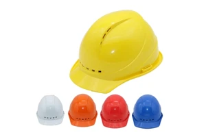 Customizable Thickened ABS Safety Helmet Breathable Anti-Blocking V-Shaped Construction Labor Protection Hard Hat Brim 4