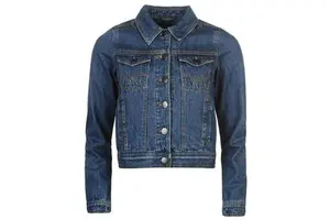 Ladies Winter Breathable Single Button Canvas Denim Jeans Jacket