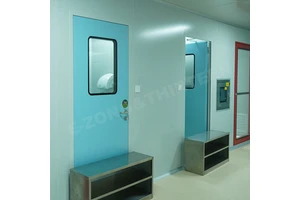Custom Polymer Finished Aluminum Cleanroom Door Lightweight Airtight Laboratory Pharmaceutical Workshop OEM ODM Factory