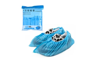 Protective Safety Medical Waterproof Nonwoven PP Blue Disposable Shoe Covers