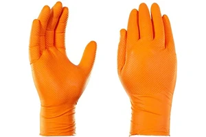 Fully Diamond Textured 8 Mil Latex Free Heavy Duty OEM Custom Pure Nitrile Mechanic Work Disposable-glove Nitrile-gloves