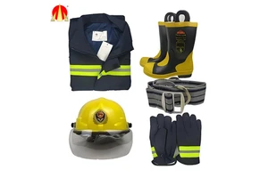 2026 Hot Sale Safety Fire Fighting Turnout Gear Fire Suit & Trouser with Level B Splash-Protective Fire Proof & Anti-Heat