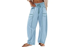 Winter Streetwear Baggie Ladies Trousers 100% Cotton Wide Leg Fashionable Women's Trouser for Adults Private Label
