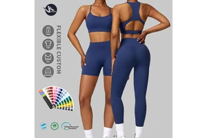 Verified Suppliers Clothing Manufacturers Small Quantity Custom Version/CRAFT/Size Sportswear Gym Top Leggings Sets For Womens