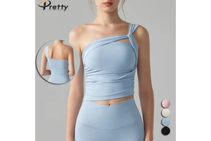 New Arrival One Should Yoga Tops With Fixed Pad Stylish Slim Fit Tight Sports Bra for Women Underwear Gym Fitness Sportswear