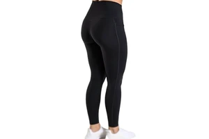 Women's Mid Waist Yoga Pants Custom Breathable Spandex/Polyester