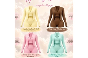 2026 Women's 3 Piece Set Custom Logo Yoga Zipper Jacket Sports Bra Tracksuit Shorts Gym Fitness Wear Pants Sets Fo Women