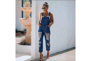 Wholesale Denim Jumpsuit Women Tassel Fringe Romper Boho One Piece Outfit Western Cowgirl Festival Casual Custom OEM 2026