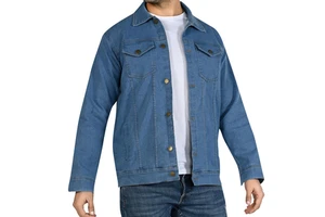 Vintage Winter Style Custom Street Wear High Quality Jeans Outerwear Denim Jacket Solid Color Latest Design Men Denim Jacket