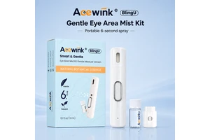 Acewink Mild Cooling Eye Mist Device Kit - Gentle Ultrasonic Care For Daily Use & Delicate Eye Relief