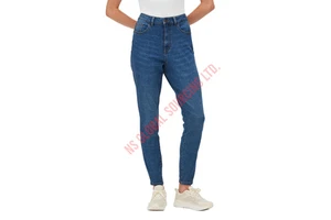 Modern Slim Fit Womens Denim Jeans Featuring High Waist Design Detailing Perfect For Party Wear And Street Style Outfits