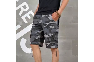 Baggy Denim Camo Shorts for Men High Quality Fashionable Streetwear Casual Jorts Wide Leg Pants Workwear for Summer
