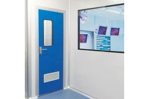 Cleanroom Hospital Steel Swing Door With Modern Design For Lab Use