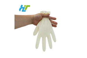 Latex Powder-Free Medical Exam Disposable White Gloves Safety Gloves for Breeding Laboratory