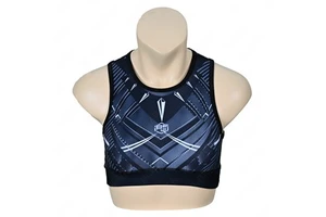 High Quality Women's Lightweight High Support Sports Bra Dance Crop Tops Sublimation Print Front Logo Custom OEM ODM