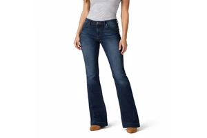 Premium Women High Waist Bootcut Jeans Made With Soft Stretch Denim For Everyday Comfort. Perfect For Casual Wear Jeans