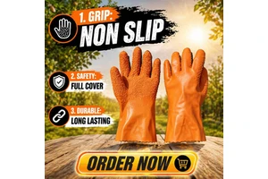 High Quality PVC Coated Work Gloves Non-Slip Safety Anti-Cut Latex-Free Silicone-Free