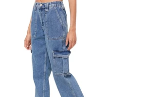 Customized Selling Straight Tube Comfortable Cotton Women's Denim Pants Suit for Women