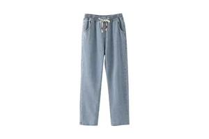 Wholesale Men Custom Logo Jeans Plus Size Men's Ripped Denim Slim Baggy Stacked Trousers Skinny Flare Jeans Pants For Men