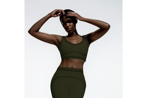 Summer Women's Breathable Plus Size Yoga Suit Set High Waist Nine-Part Pants Fitness Training Sleeveless Long Pants