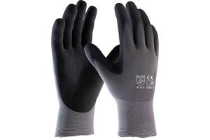 Heavy Duty Sandy Nitrile Coated Worker Safety Gloves Oil-Proof EN 388 4131X Model for Summer Work