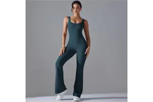 Customized Sports Bodysuits Jumpsuit Wide-Leg Trouser Jumpsuit Custom Colors Chemical Fiber Blends for Table Tennis Tennis