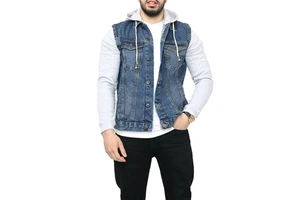 Cheap Wholesale Latest Hot Selling Fancy Denim Men's Cotton Make Jeans Jacket Men Jeans Jacket Men