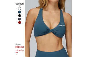 Custom High-Quality Nude Feel Quick-Drying Sports Yoga Bra Breathable Tight Yoga Wear Women'S Outdoor Gym Running Fitness Bra