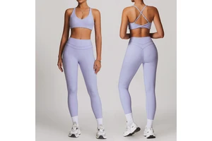 Yoga High-waisted Quick-drying Tight-fitting Yoga Women's Slim and Beautiful Back Fitness Wear Running Sports Pants Suit