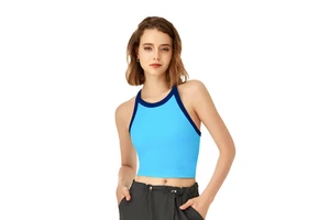 M007 Women Solid Color Backless Gym Clothing Sports Yoga Bra Yoga Top