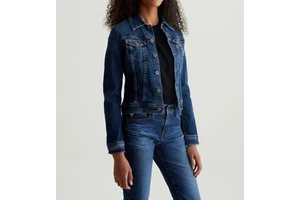 Latest Fashion Custom Women's Coats and Jacket Autumn and Spring Fashion Down Collar Casual Long Sleeves Women Denim Jacket