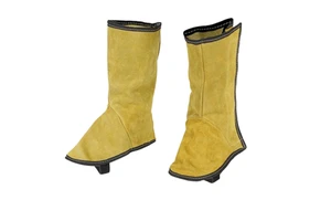 Customizable Durable Cowhide Split Leather Gaiter Flame Retardant Welding Shoe Cover for Daily Industrial Safety Foot Protection