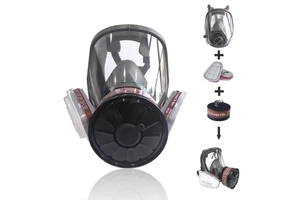 Self-priming Filtering Type Chemical Protective Industrial Full Face Gas Mask
