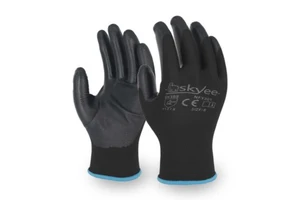 SKYEE Elastic Cuff Anti-cut Foam Nitrile Palm Coated Automotive Safety Work Cut Resistant Gloves With Soft Lining