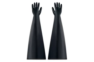 8 Inch High Performance Cut Resistant Neoprene Rubber Gloves Safety Gloves for Vaccine Manufacturing Disposable Glove Box