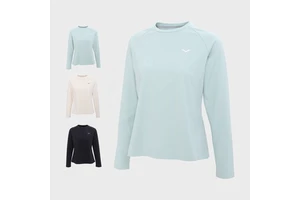 New Arrival Women's Knitted Raglan Long Sleeve T-Shirt Breathable Anti-Pilling Compressed Quick Dry Crew Neck Outdoor Casual Top