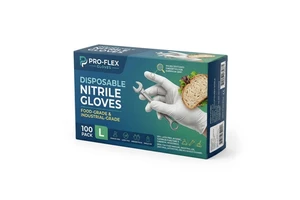Brillink White Disposable Everyday Nitrile Gloves Latex-Free Silicone-Free Powder Free Non-Sterile Customizable Textured Safety