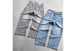 Custom Streetstyle Trend Pure Wash Pants Stonewashed Denim Jeans Casual Baggy Jeans for Men