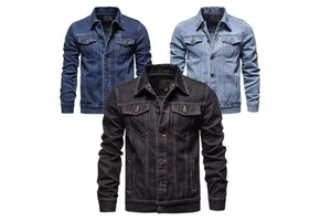 Men's Winter Denim Jeans Jacket