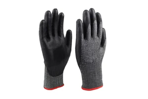 HPPE Level 5 Work Gloves Custom Logo Anti-Cut PU Personal Protective Equipment To The En388 Standard