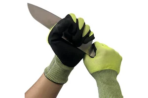 Factory Wholesale Nitrile Coated Cut Resistant Safety Gloves Anti-Slip & Touchscreen Customizable Color & Logo Industrial Use