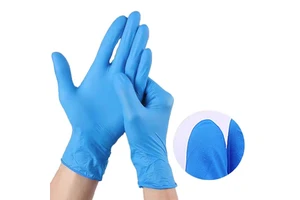 Safety Protective Examination Surgical Hand Gloves Blue Disposable Medical Nitrile Gloves Powder Free