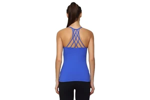 Plus Size Breathable Gym Tank Top with Strappy Backless Design for Women Yoga Activewear
