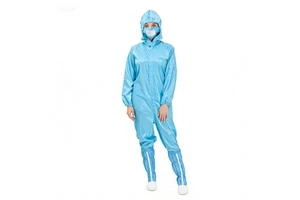 ESD Anti-static High Tenacity Unisex Polyester Work Coverall Conductive Fiber Cleanroom Disposable Safety Protective Dust-proof