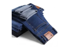 Men's Heavyweight Baggy Denim Jeans Loose Straight Leg American Vintage Wash Streetwear Wholesale OEM Bulk Order