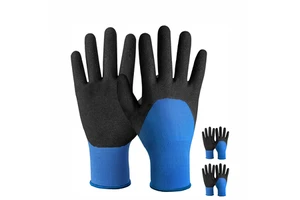 15 Gauge Touchscreen Compatible Non-Slip Waterproof 8 oz Thickness Safety Grip Industrial Safety Work Protection Gloves Acrylic
