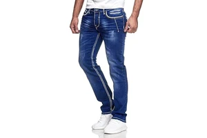 Fashion Men's Comfortable Blue Jeans High Quality Casual Pencil Denim Trousers for Men